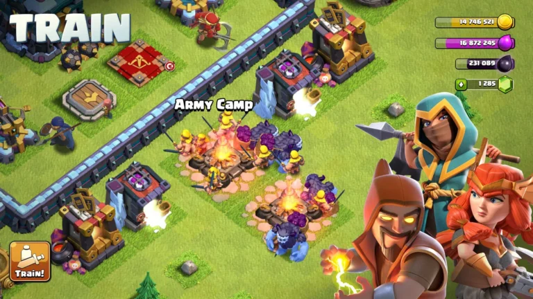 لقطة شاشة 1 من تحميل كلاش اوف كلانس مهكرة Clash of clans Apk