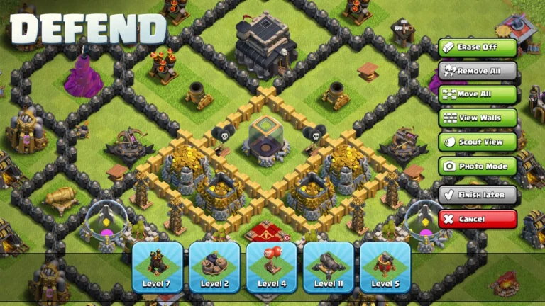 لقطة شاشة 3 من تحميل كلاش اوف كلانس مهكرة Clash of clans Apk