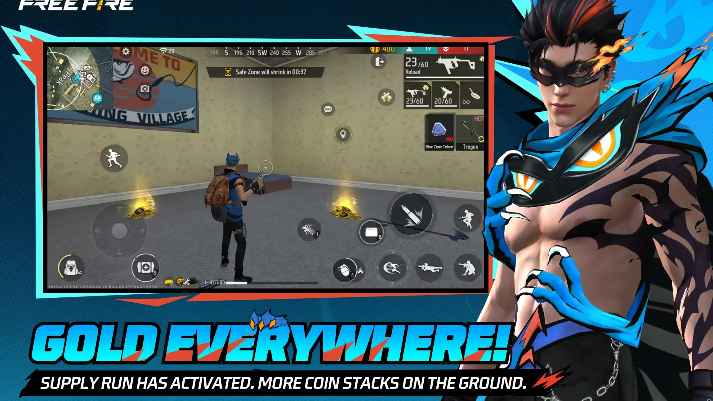 لقطة شاشة 3 من تنزيل فري فاير مهكرة Free Fire مجانا 2026 للاندرويد